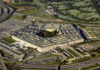 Aerial view of the Pentagon building in Virginia