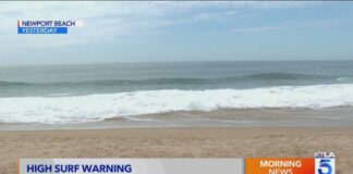 Tropical storms bring high surf to Southern California beaches 