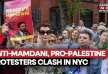 Firefighter Confronts Pro-Palestinian Protesters Near 9/11 Memorial on 25th Anniversary Anti-Mamdani Marchers Confront Pro-Palestine Protesters In NYC Over Mayor Attending 9/11 Ceremony